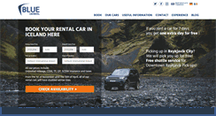 Desktop Screenshot of bluecarrental.is